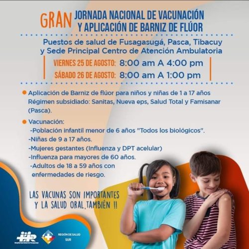 Jornada de vacunación y salud oral